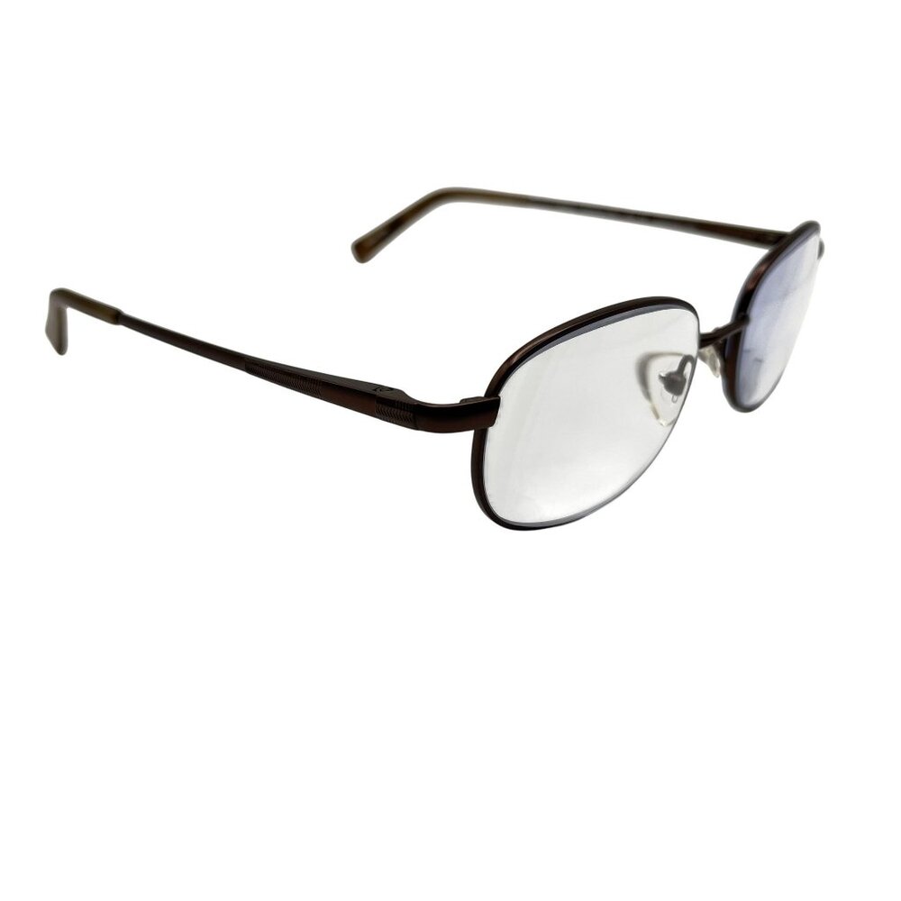 CRUZ EYEWEAR I-129 53/17/140 TITANIUM BROWN FLEX HINGE EYEGLASSES - Picture 2 of 5